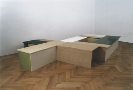 The ja ja nein nein living room sculpture